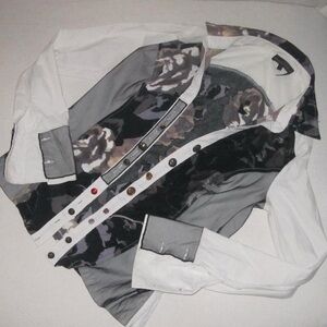 Unique one of a kind button up top unique high quality alternative